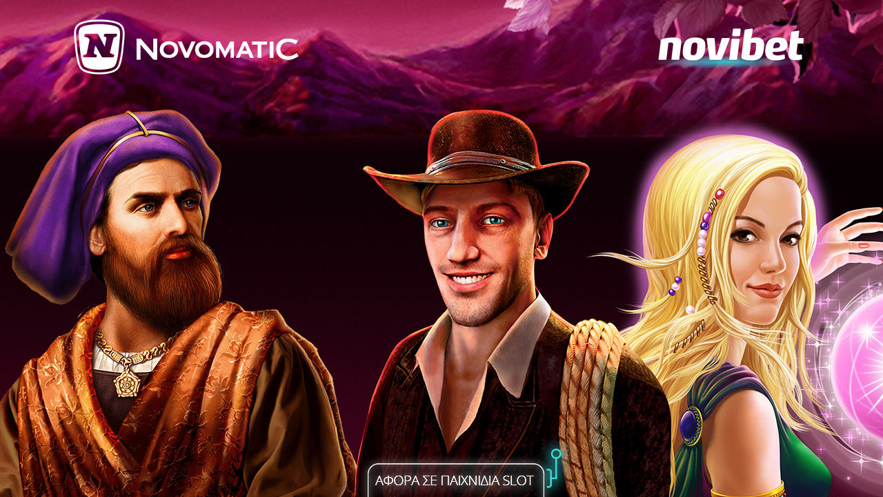 Η Novomatic έφτασε στο live καζίνο της Novibet με κορυφαίους τίτλους παιχνιδιών!