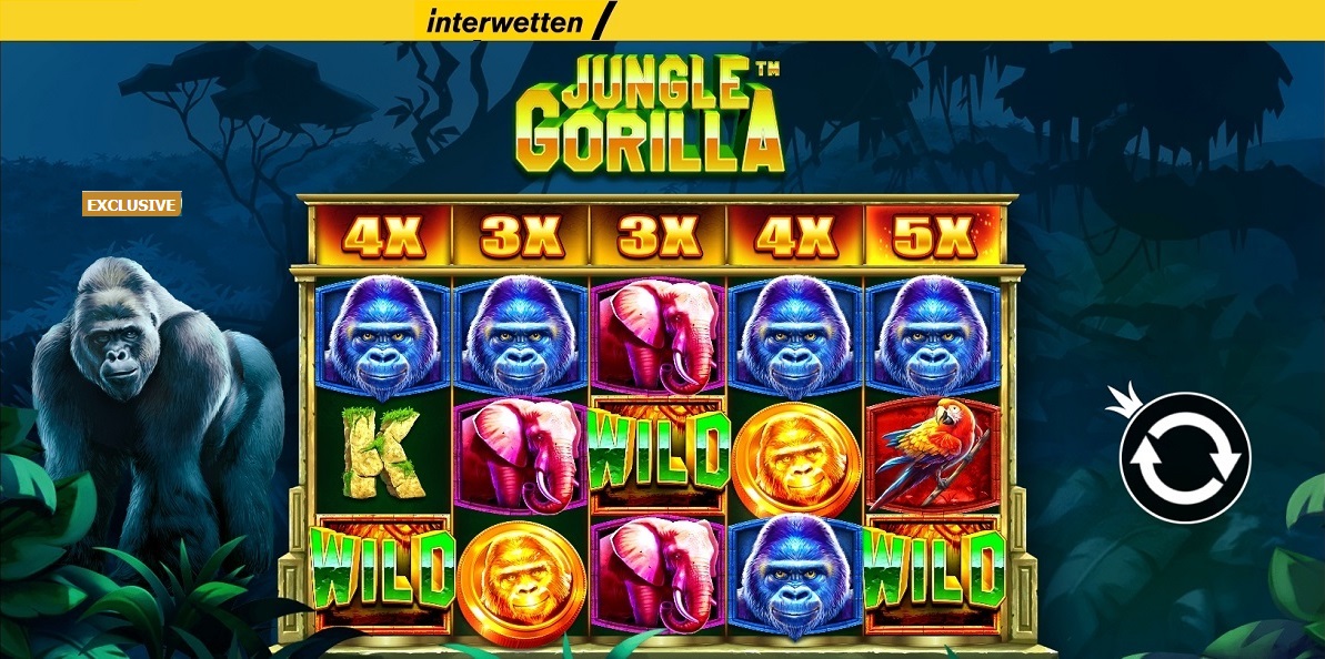 To φρουτάκι Jungle Gorilla σε ΑΠΟΚΛΕΙΣΤΙΚΟΤΗΤΑ στην Interwetten