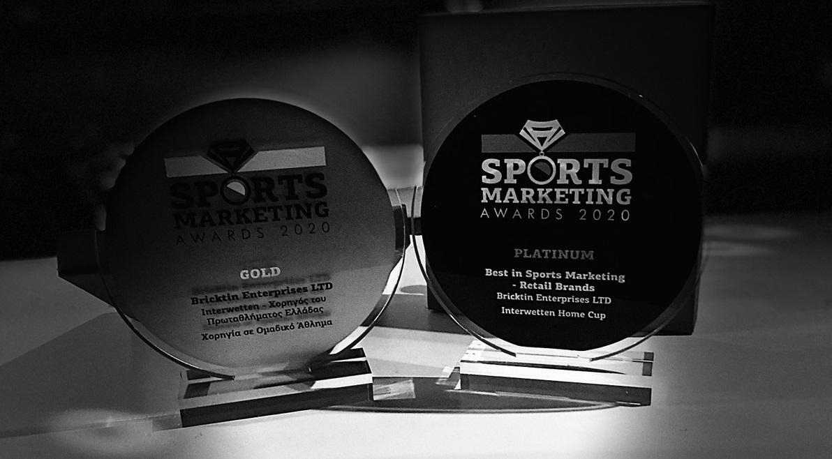 Platinum και Gold βραβεία στα Sports Marketing Awards για την Bricktin Enterprises Ltd!