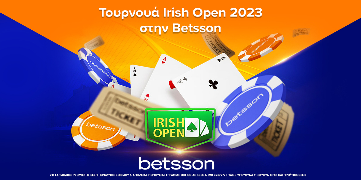 Betsson Poker Irish Open 2023 Νέα προσφορά*!