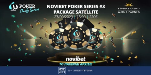 Αύριο ο προκριματικός για το Novibet Poker Series #3 στο Mont Parnes!