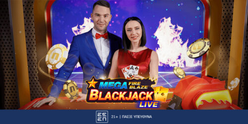 To Mega Fire Blaze Blackjack Live παίζει στη Novibet!